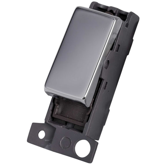 Scolmore Click Mini Grid 10A Intermediate Switch Module Polished Chrome