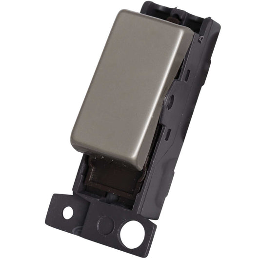 Scolmore Click Mini Grid 10A Intermediate Switch Module Pearl Nickel