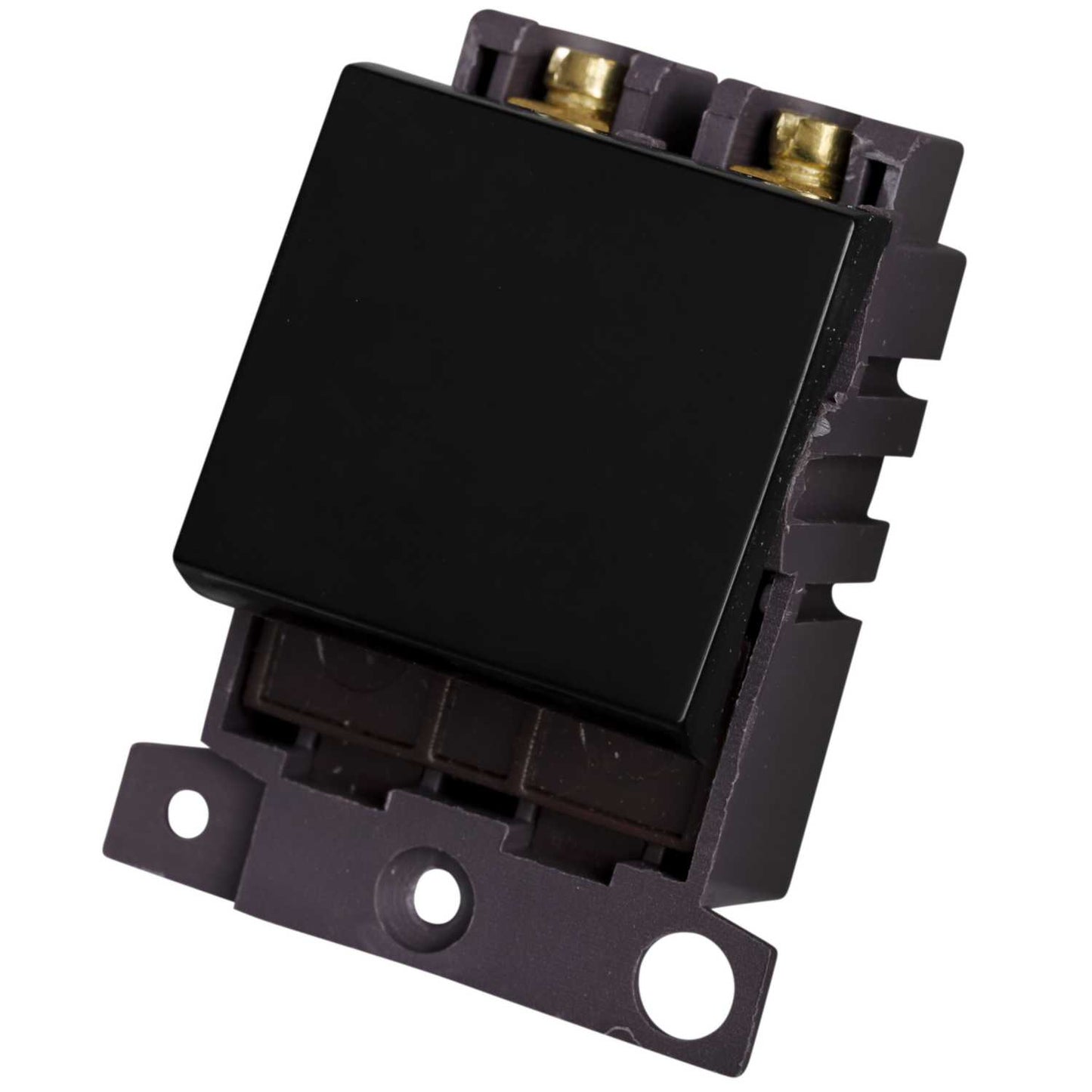 Scolmore Click Mini Grid 32A Double Pole Switch Module Black