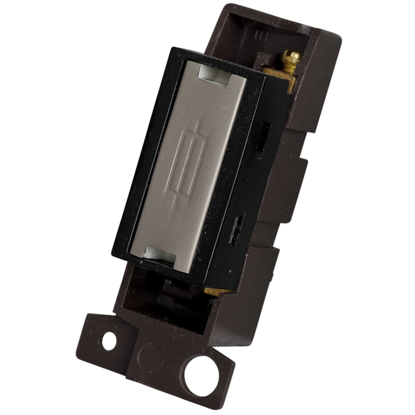 Scolmore Click Mini Grid 13A Fuse Unit Black Insert Pearl Nickel