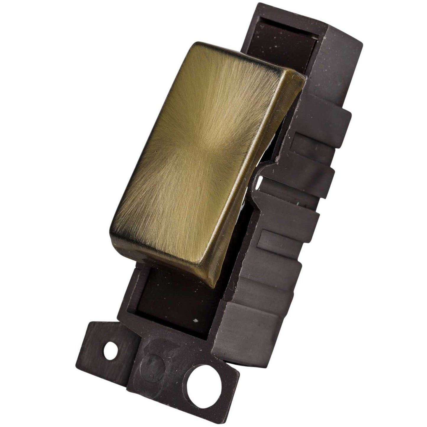 Scolmore Click Mini Grid 10A 3 Position Switch Module Antique Brass