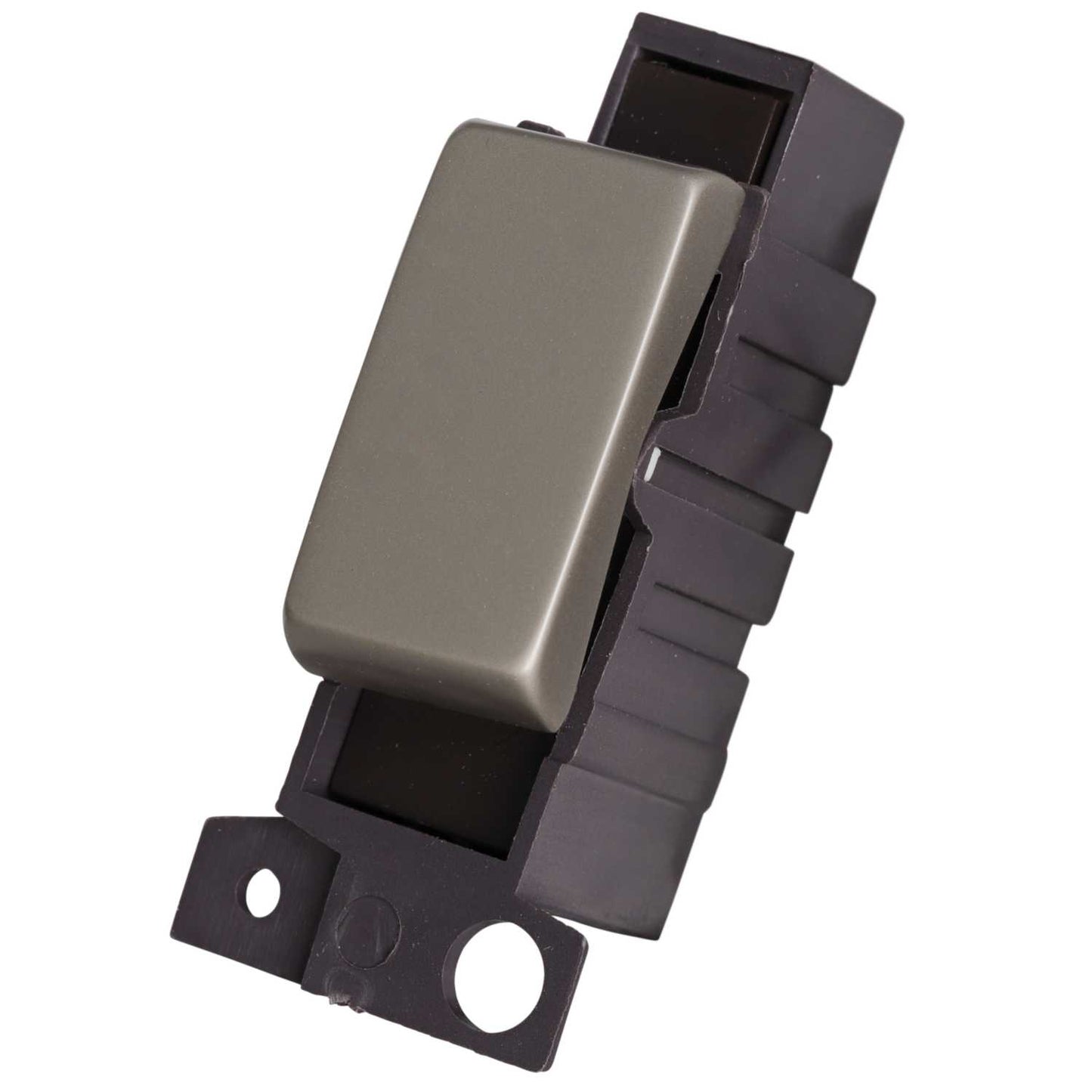 Scolmore Click Mini Grid 10A 3 Position Switch Module Pearl Nickel