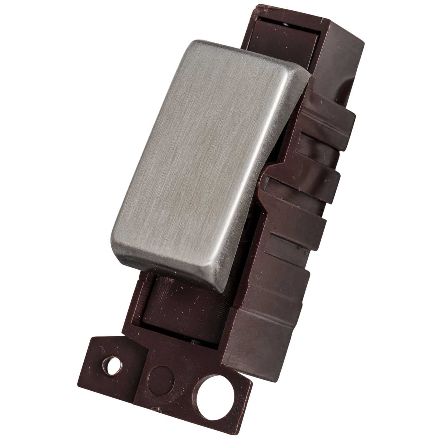 Scolmore Click Mini Grid 10A 3 Position Switch Module Stainless Steel
