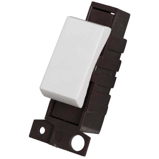 Scolmore Click Mini Grid 10A 3 Position Switch Module White