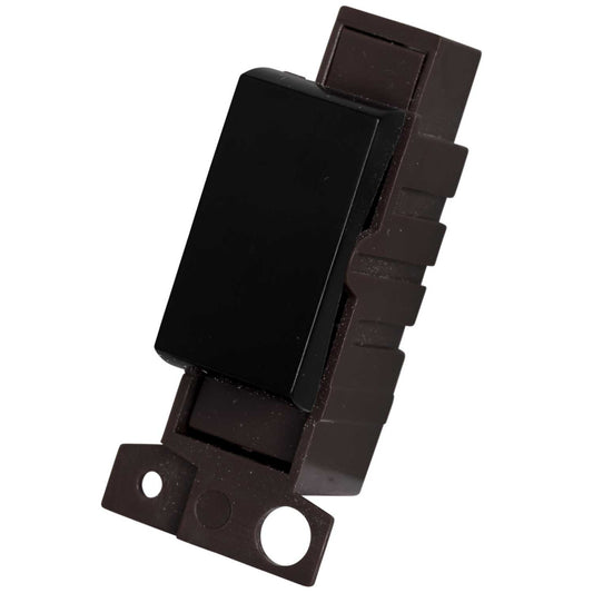 Scolmore Click Mini Grid 10A 3 Position Retractive Switch Module Black