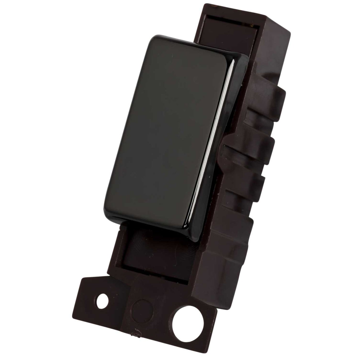 Scolmore Click Mini Grid 10A 3 Position Retractive Switch Module Black Nickel
