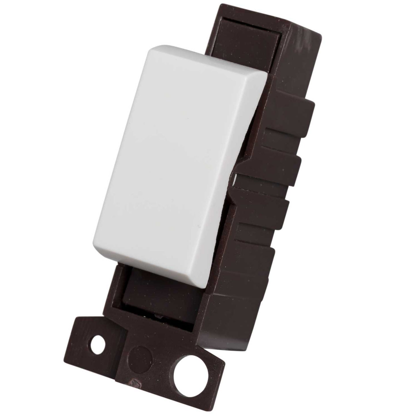 Scolmore Click Mini Grid 10A 3 Position Retractive Switch Module White