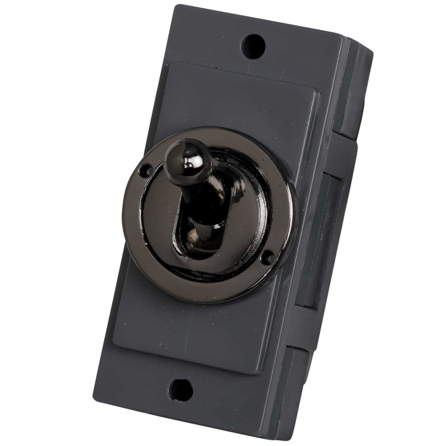 Scolmore Click Mini Grid 10A 2 Way Toggle Switch Module Black Nickel
