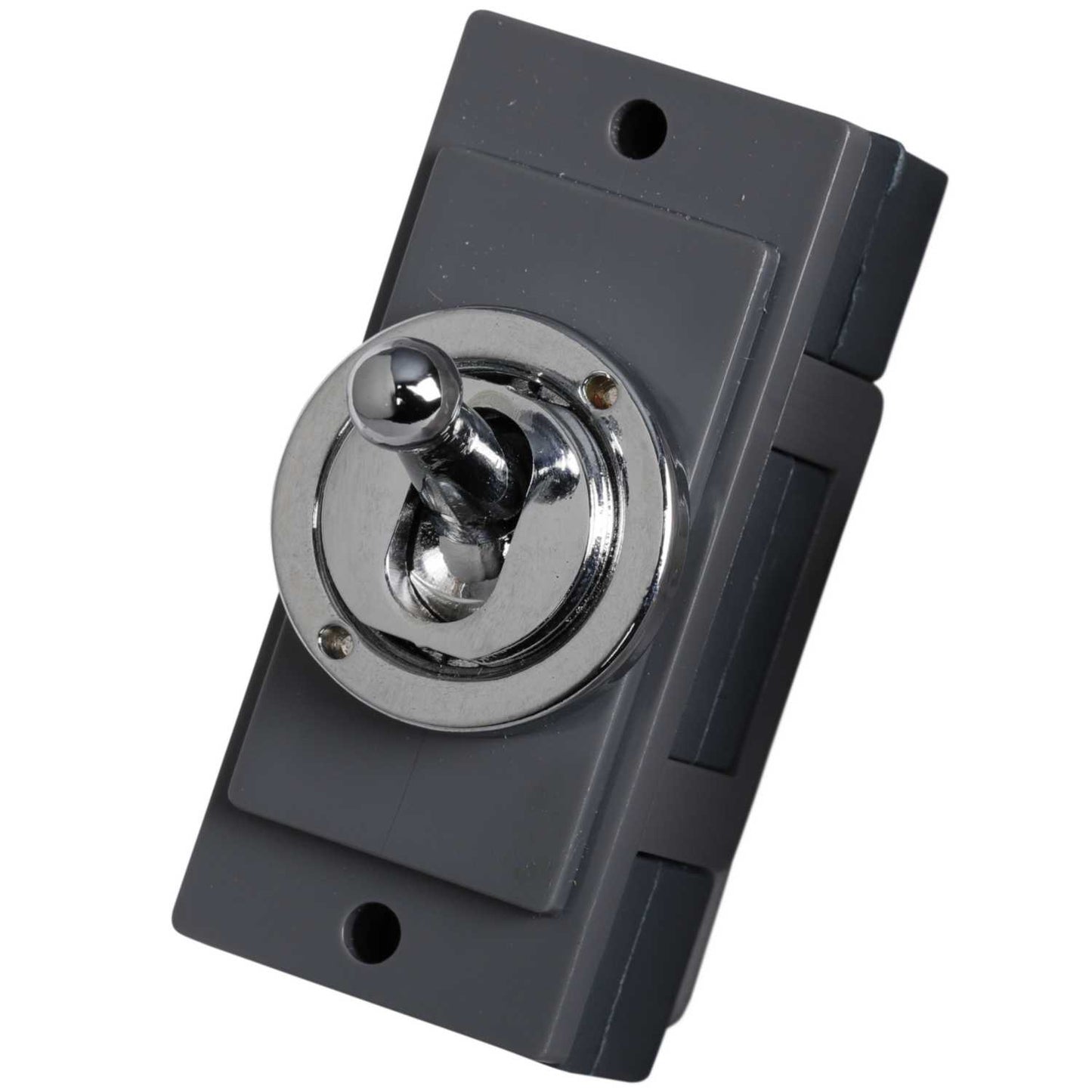 Scolmore Click Mini Grid 10A 2 Way Toggle Switch Module Polished Chrome