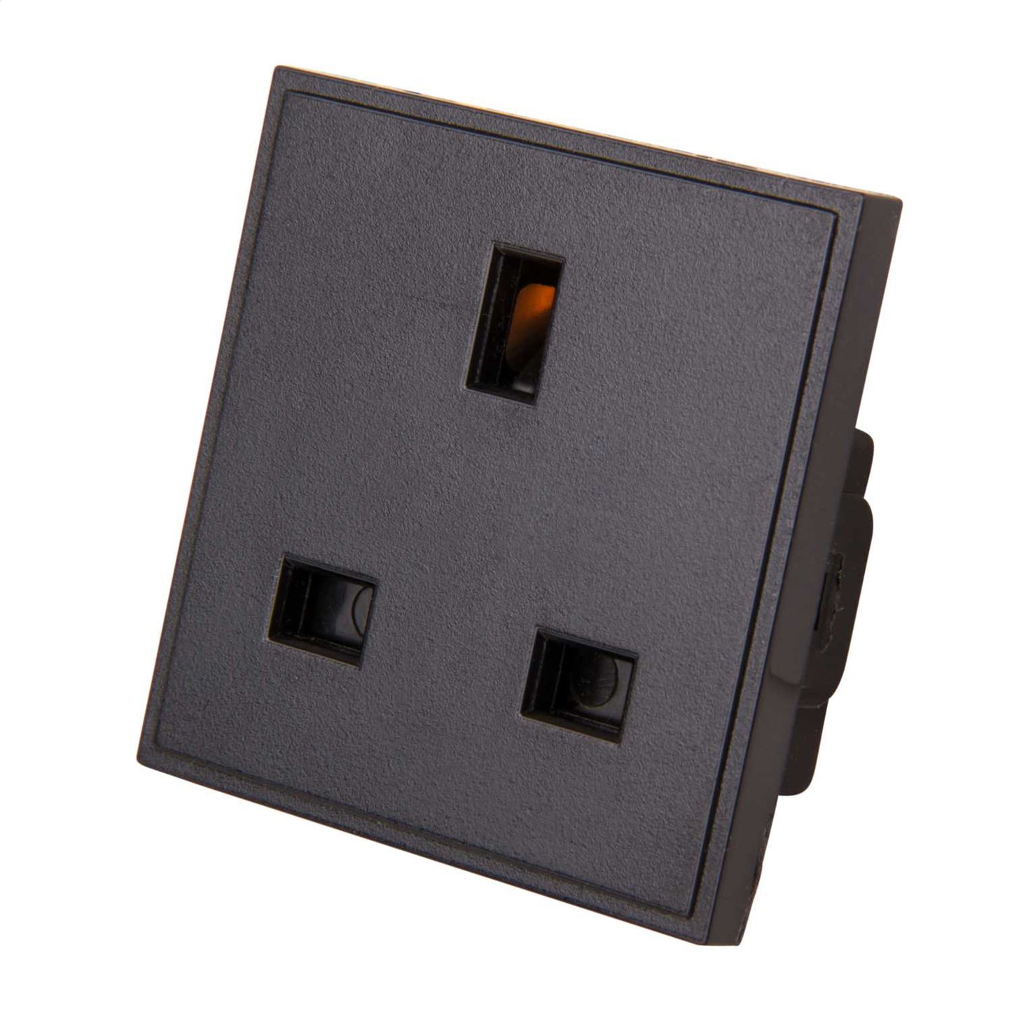 Scolmore Click New Media 13A UK Socket Outlet Euro Module Black