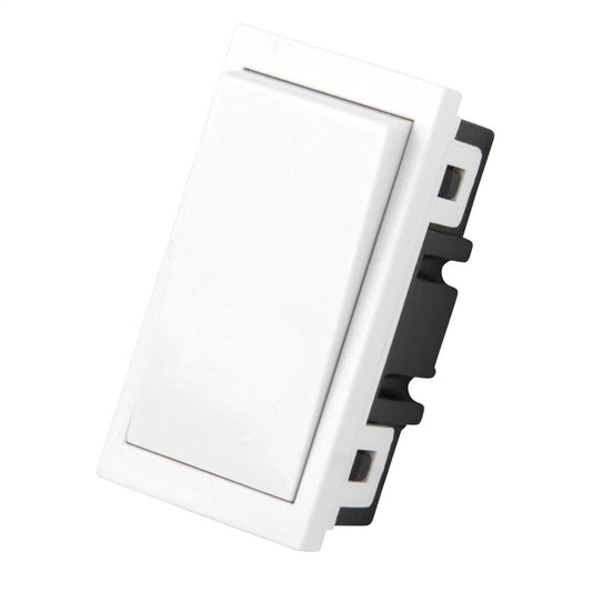Scolmore Click New Media 20A Double Pole Euro Module Switch White