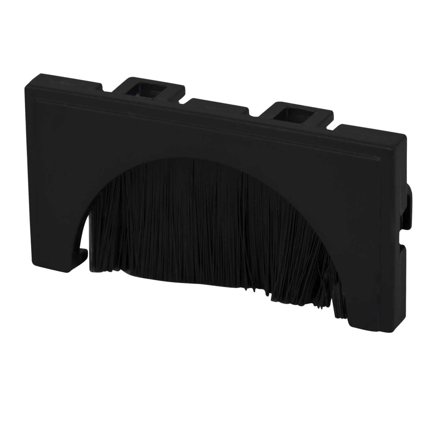 Scolmore Click New Media 1 Gang Brush Euro Module Black
