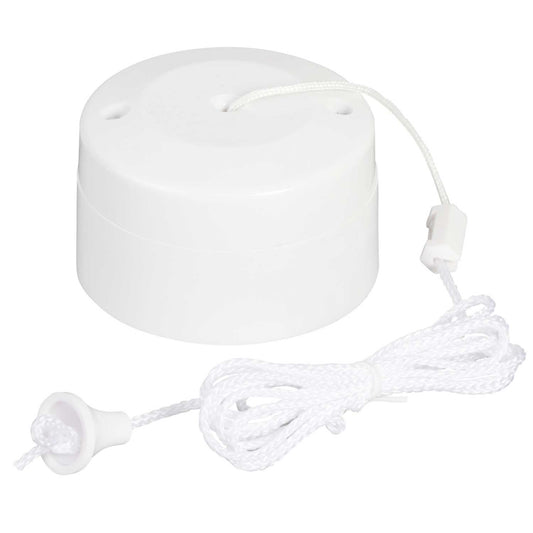 Scolmore Click Mode 10A 2 Way Ceiling Pull Switch White