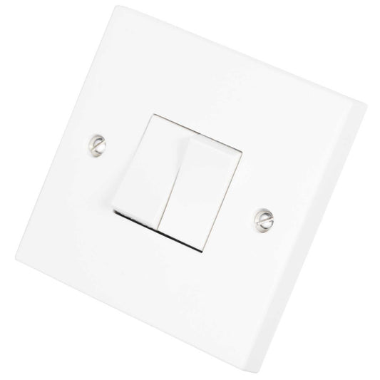 Scolmore Click Polar 10A 2 Gang 2 Way Light Switch White
