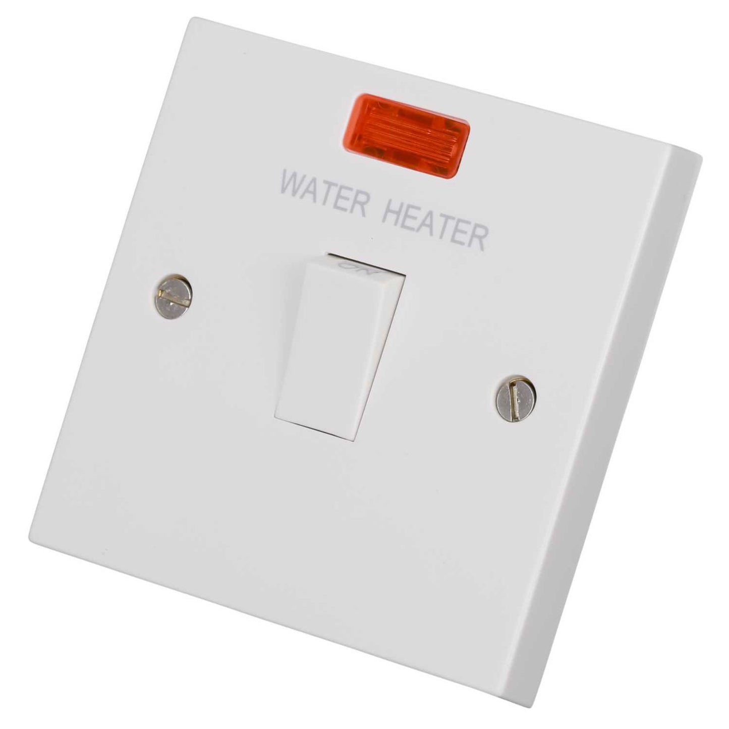 Scolmore Click Polar 20A DP Switch with Neon marked Water Heater
