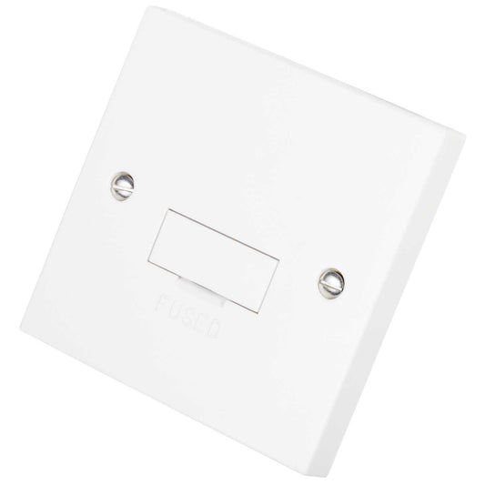 Scolmore Click Polar 3A Unswitched Fused Spur with Flex Outlet White