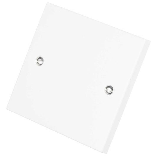 Scolmore Click Polar 1 Gang Blank Plate White