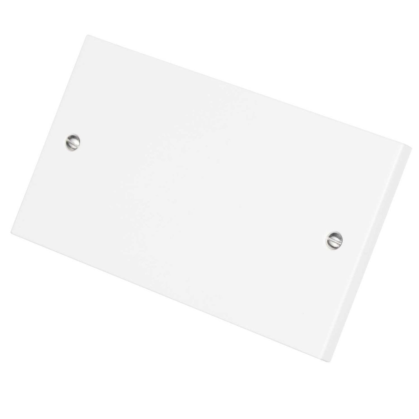 Scolmore Click Polar 2 Gang Blank Plate White