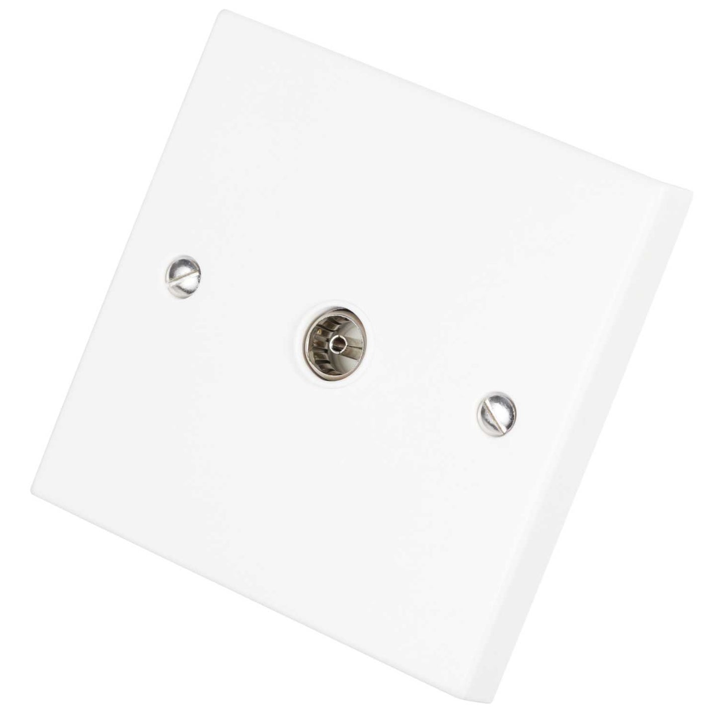 Scolmore Click Polar 1 Gang Non Isolated Coaxial Socket White