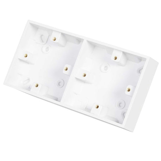 Scolmore Click Polar Dual 29mm Pattress Back Box White