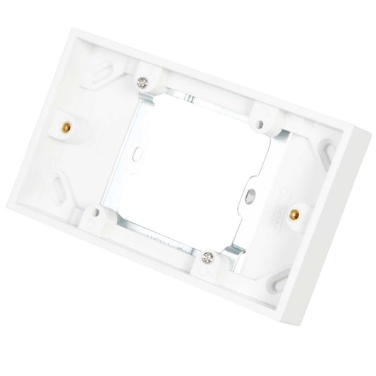 Scolmore Click Polar 1 Gang to 2 Gang 16mm Converter Box White