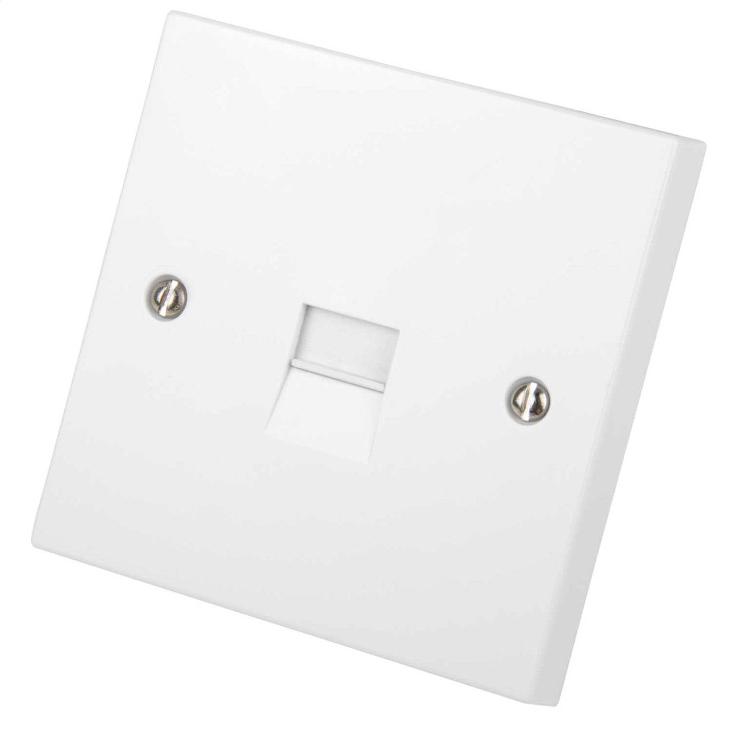 Scolmore Click Polar 1 Gang Master Telephone Socket White