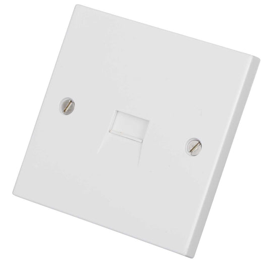 Scolmore Click Polar 1 Gang Secondary Telephone Socket