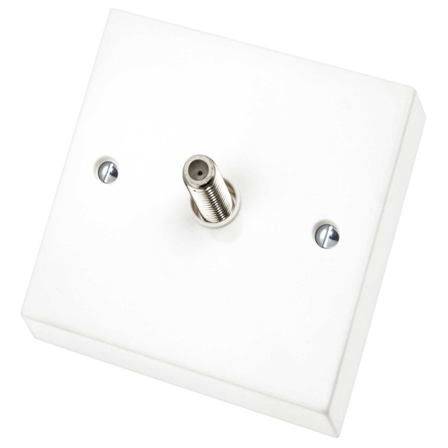 Scolmore Click Polar 1 Gang Non Isolated Satellite Socket White