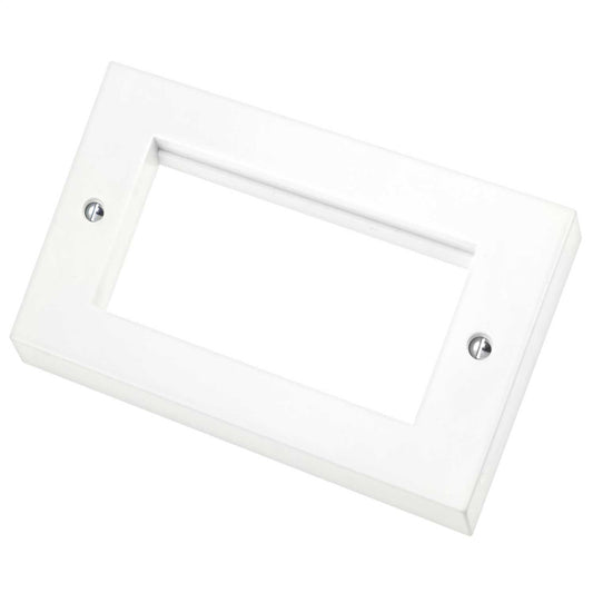 Scolmore Click Polar 2 Gang 4 Euro Module Front Plate