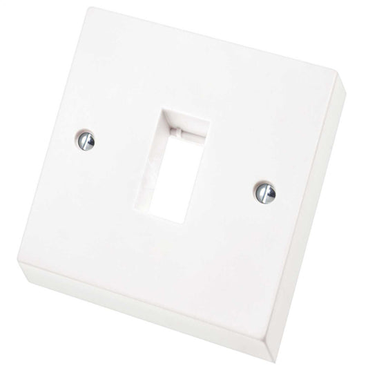 Scolmore Click Polar 1 Gang 1 Module Minigrid Front Plate White