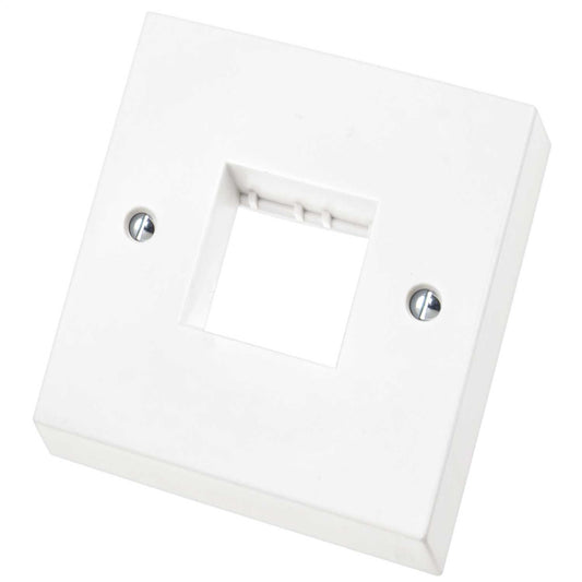 Scolmore Click Polar 1 Gang 2 Module Minigrid Front Plate White