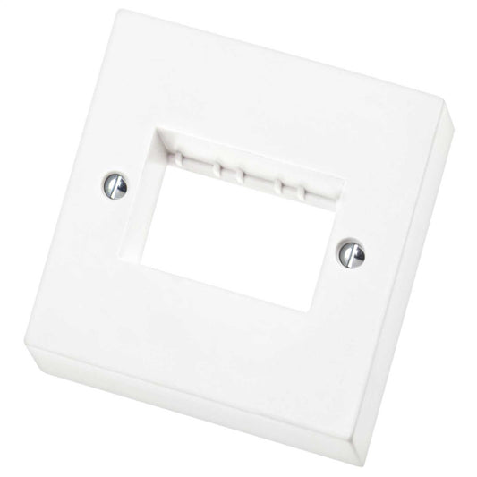 Scolmore Click Polar 1 Gang 3 Module Minigrid Front Plate White