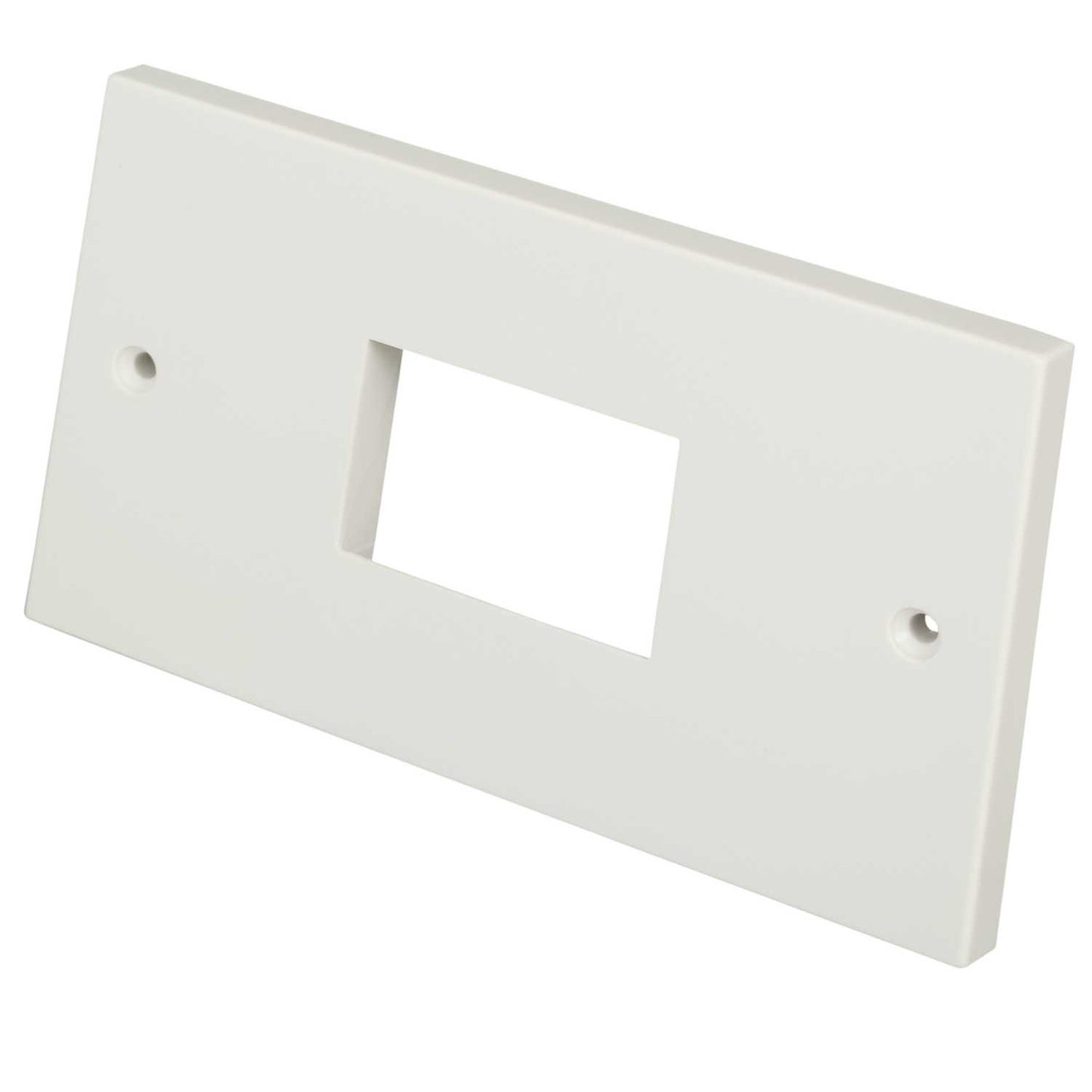 Scolmore Click Mini Grid 2 Gang 3 Apertures Minigrid Plate White