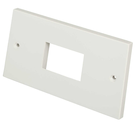 Scolmore Click Mini Grid 2 Gang 3 Apertures Minigrid Plate White
