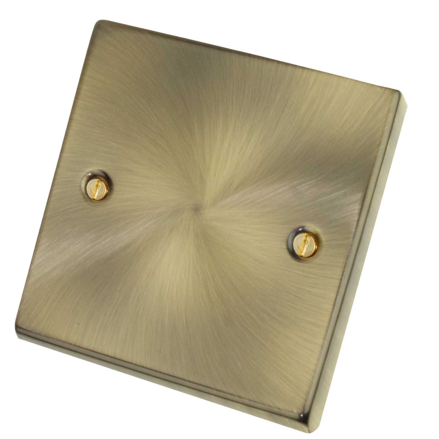 Scolmore Click Deco 1 Gang Blank Plate Antique Brass