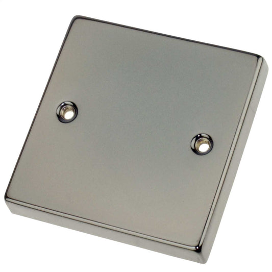Scolmore Click Deco 1 Gang Blank Plate Black Nickel