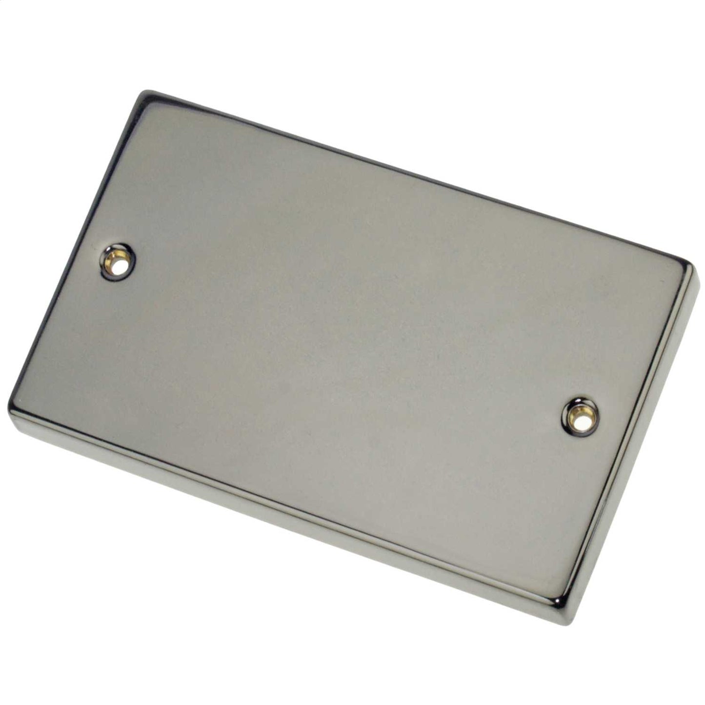Scolmore Click Deco 2 Gang Blank Plate Black Nickel