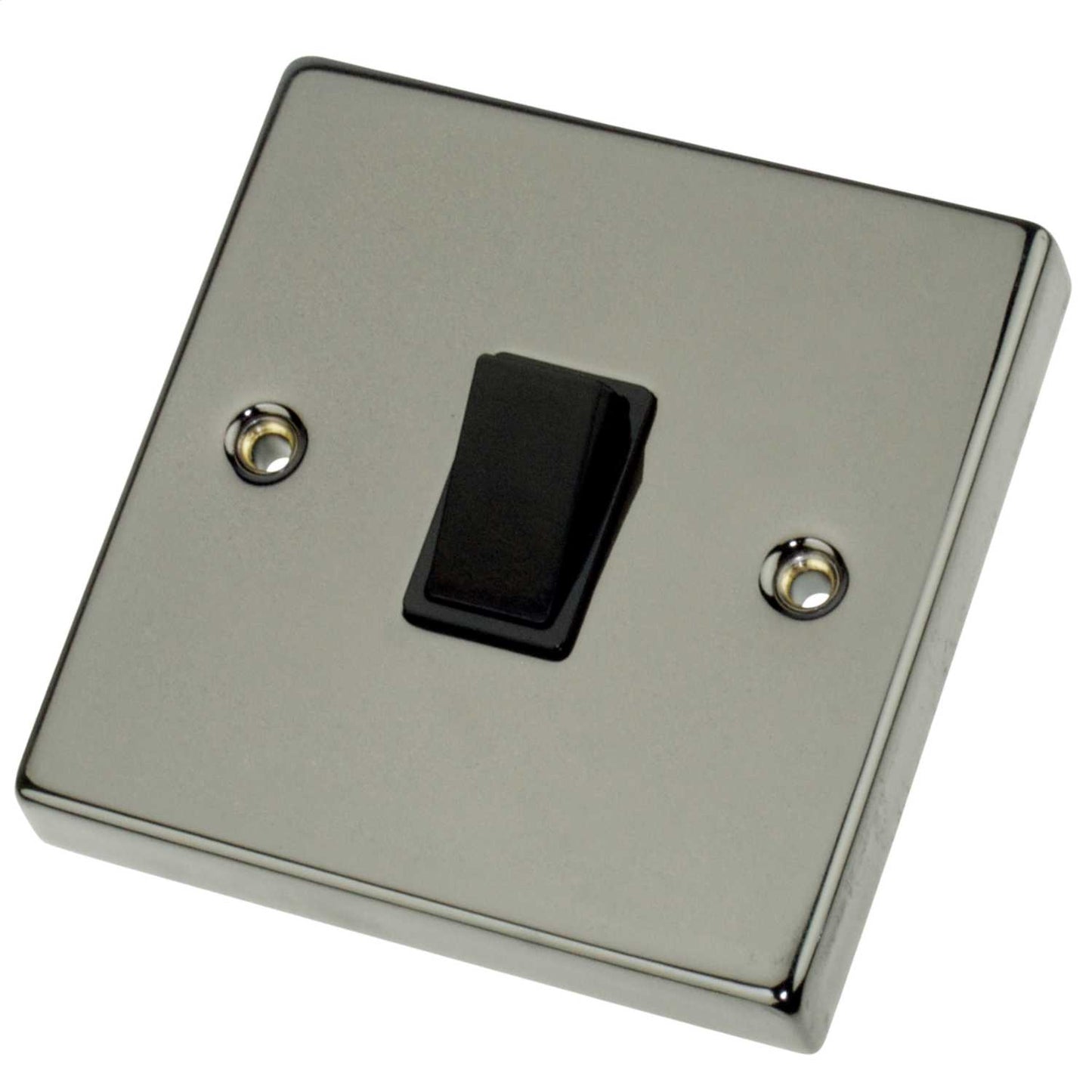 Scolmore Click Deco 20A DP Switch Black Insert Black Nickel