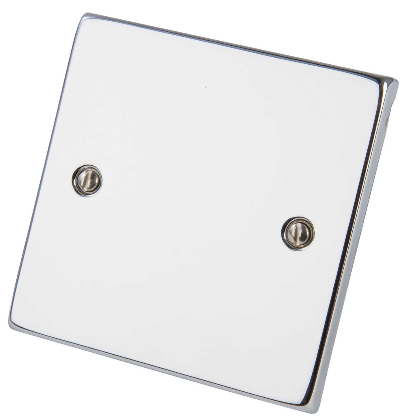 Scolmore Click Deco 1 Gang Blank Plate Polished Chrome