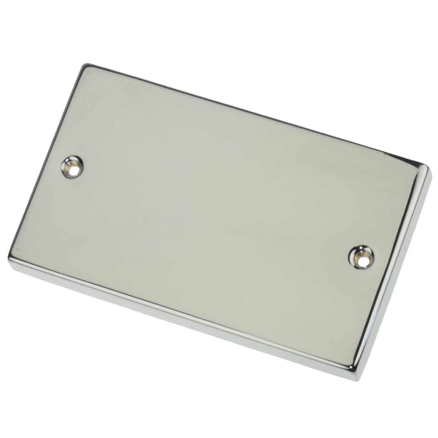 Scolmore Click Deco 2 Gang Blank Plate Polished Chrome