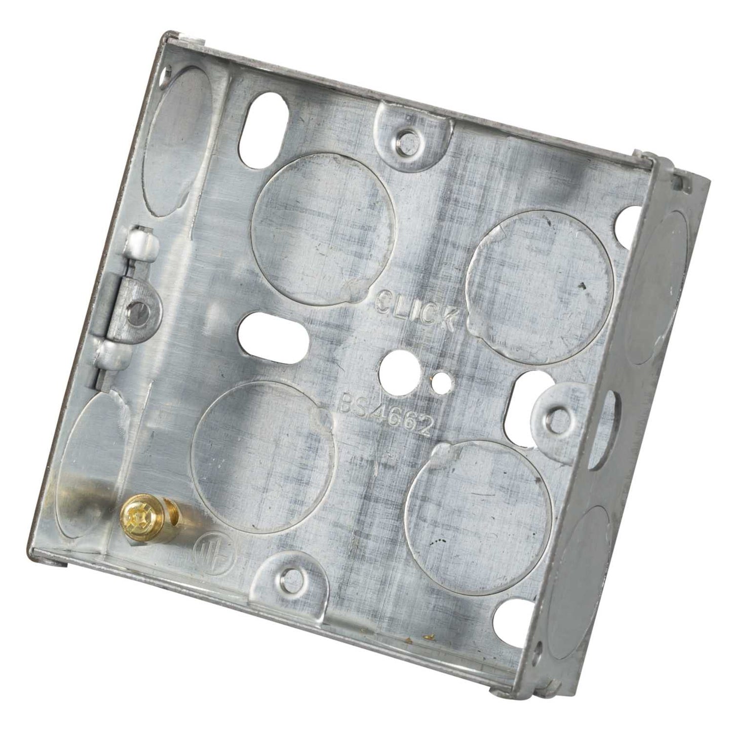 1 Gang 25mm Flush Metal Knockout Box (Sold in 1's)