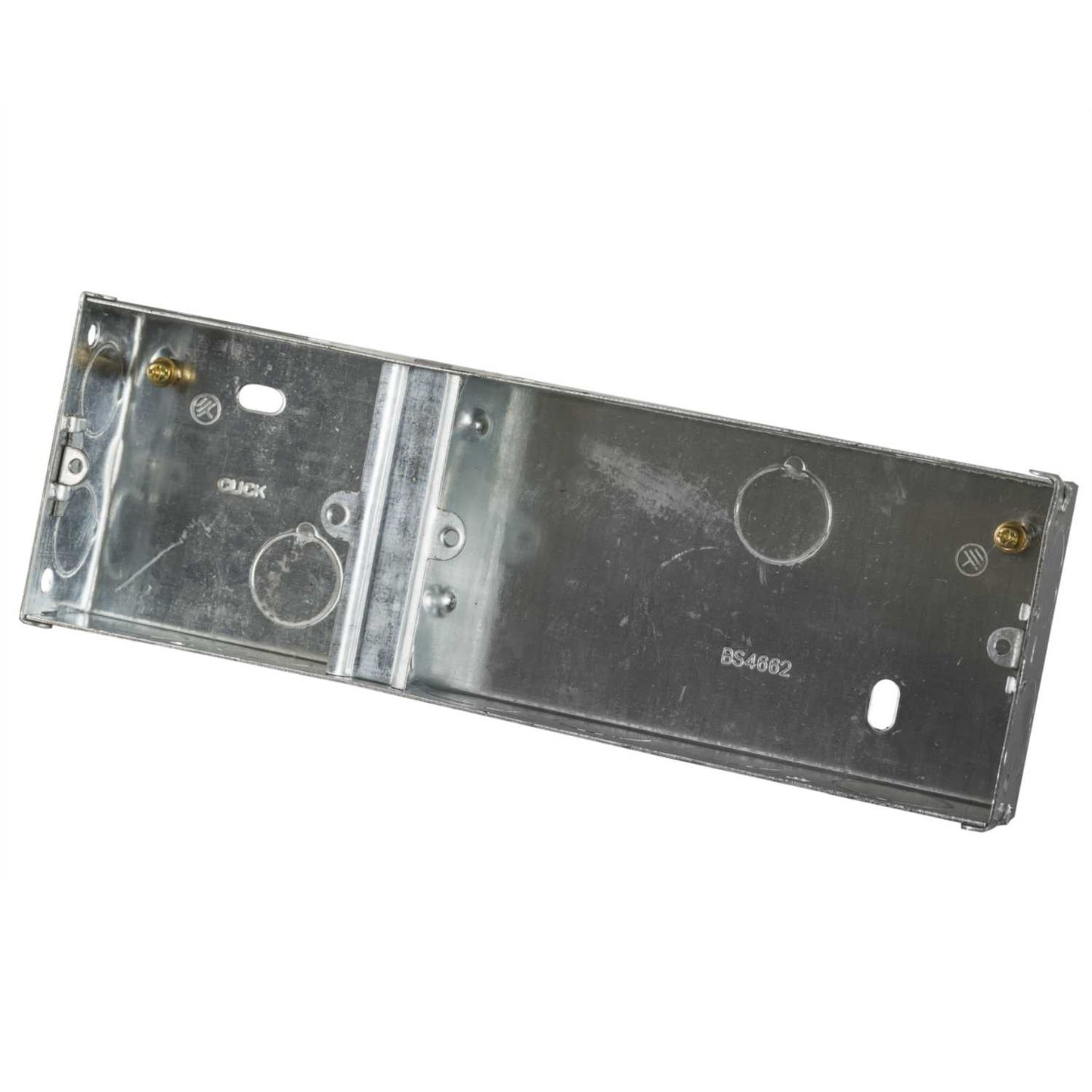 2 + 1 Gang 35mm Deep Metal Knockout Box (Sold in 1's)