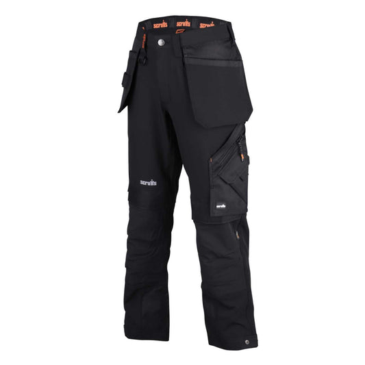 Scruffs 38W Pro Flex Plus Holster Trousers Black