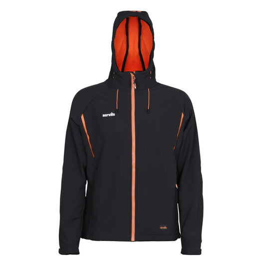 Scruffs X-Large Bradfield Softshell Jacket Black / Orange