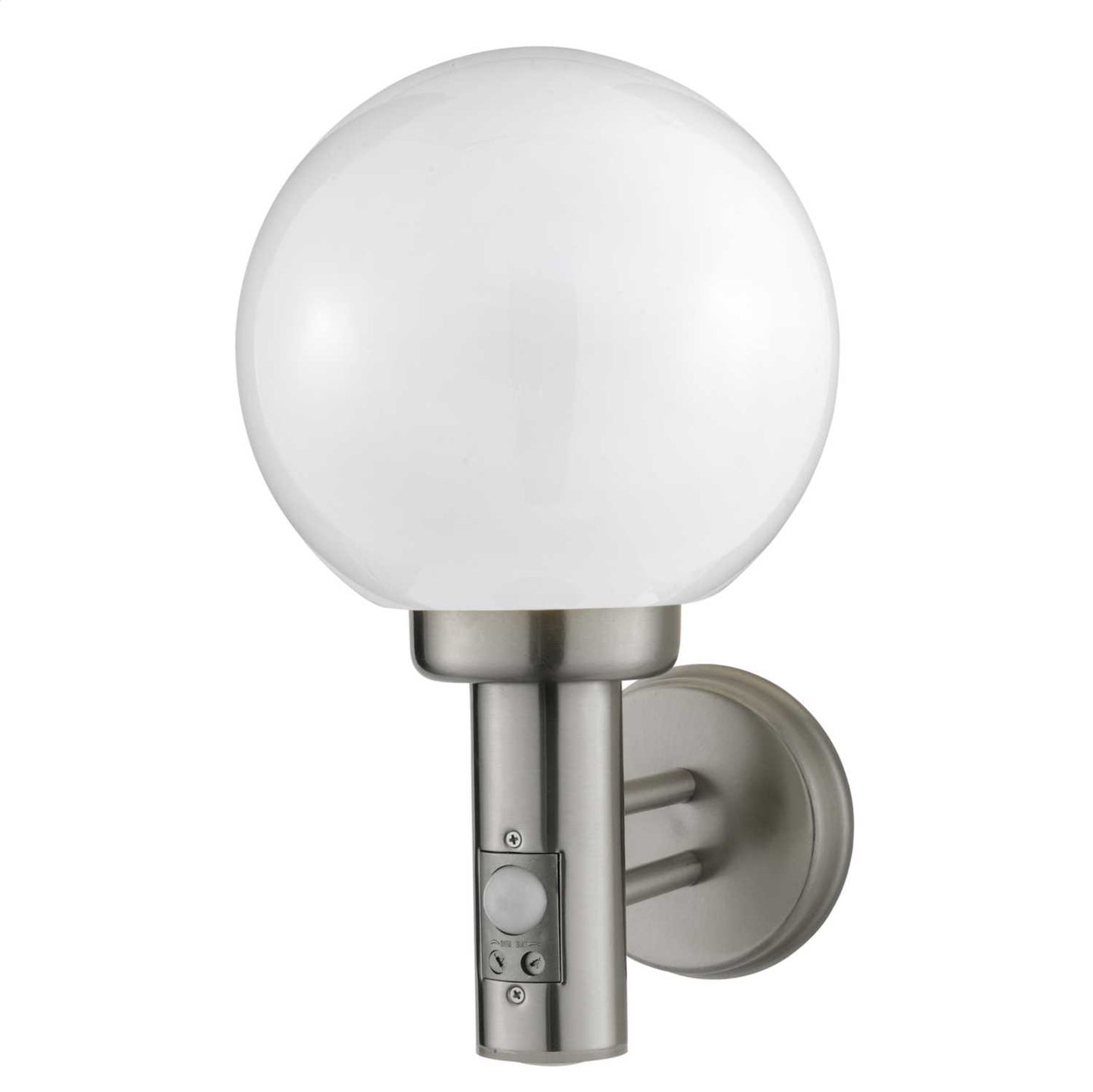Searchlight External Wall Light with PIR Stainless Steel Chrome IP44