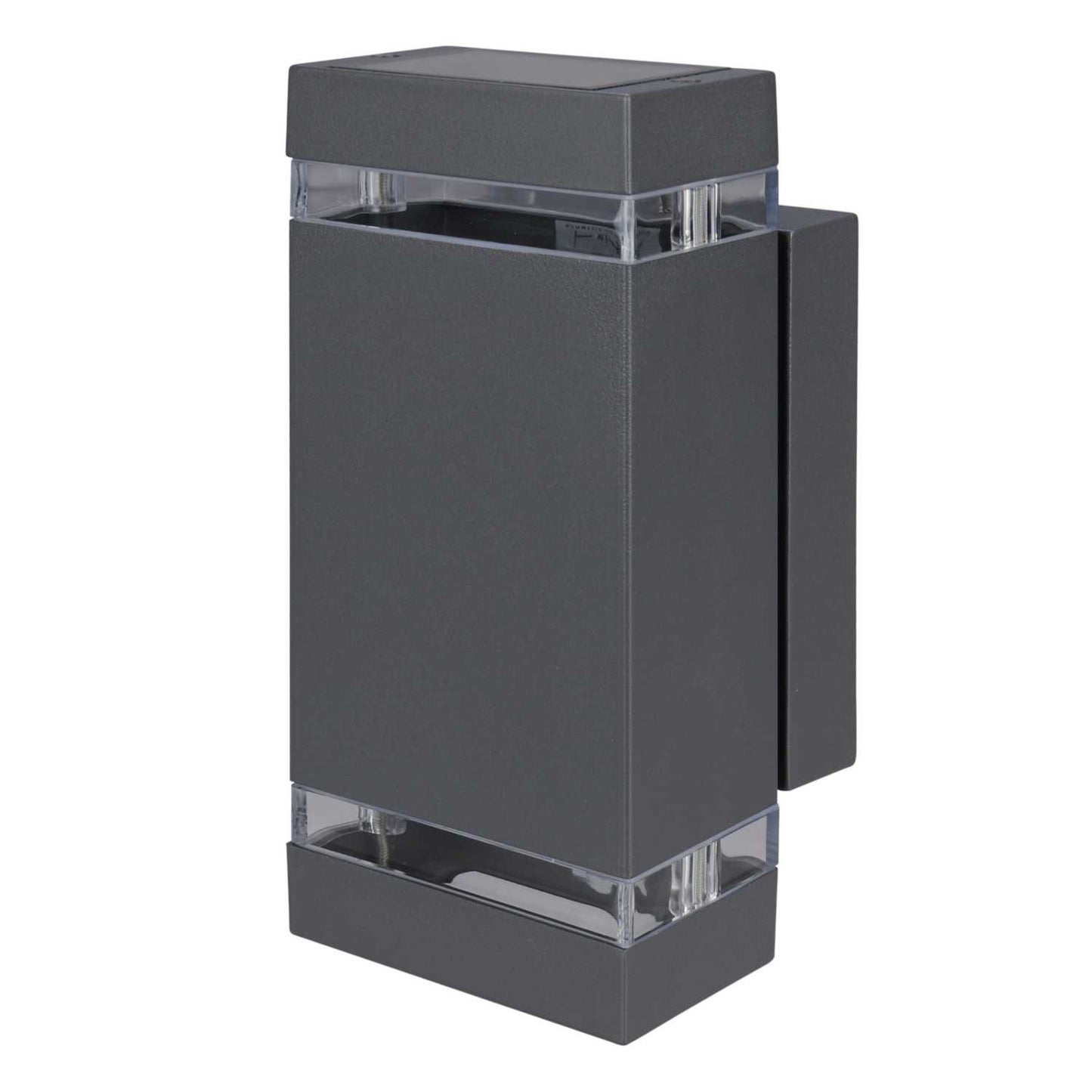 Searchlight Sheffield GU10 2 Light Outdoor Rectangular Wall Light Grey