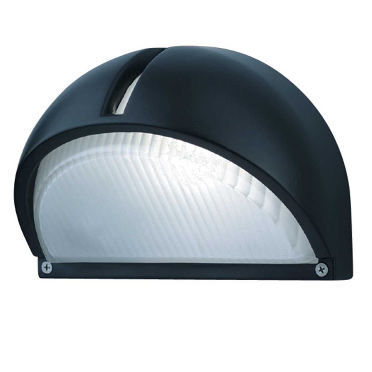 Searchlight ES Half Moon Outdoor Wall Light Die-Cast Black