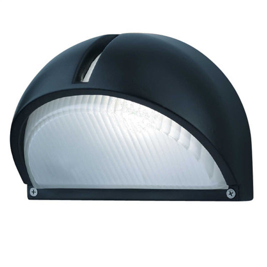 Searchlight ES Half Moon Outdoor Wall Light Die-Cast Black