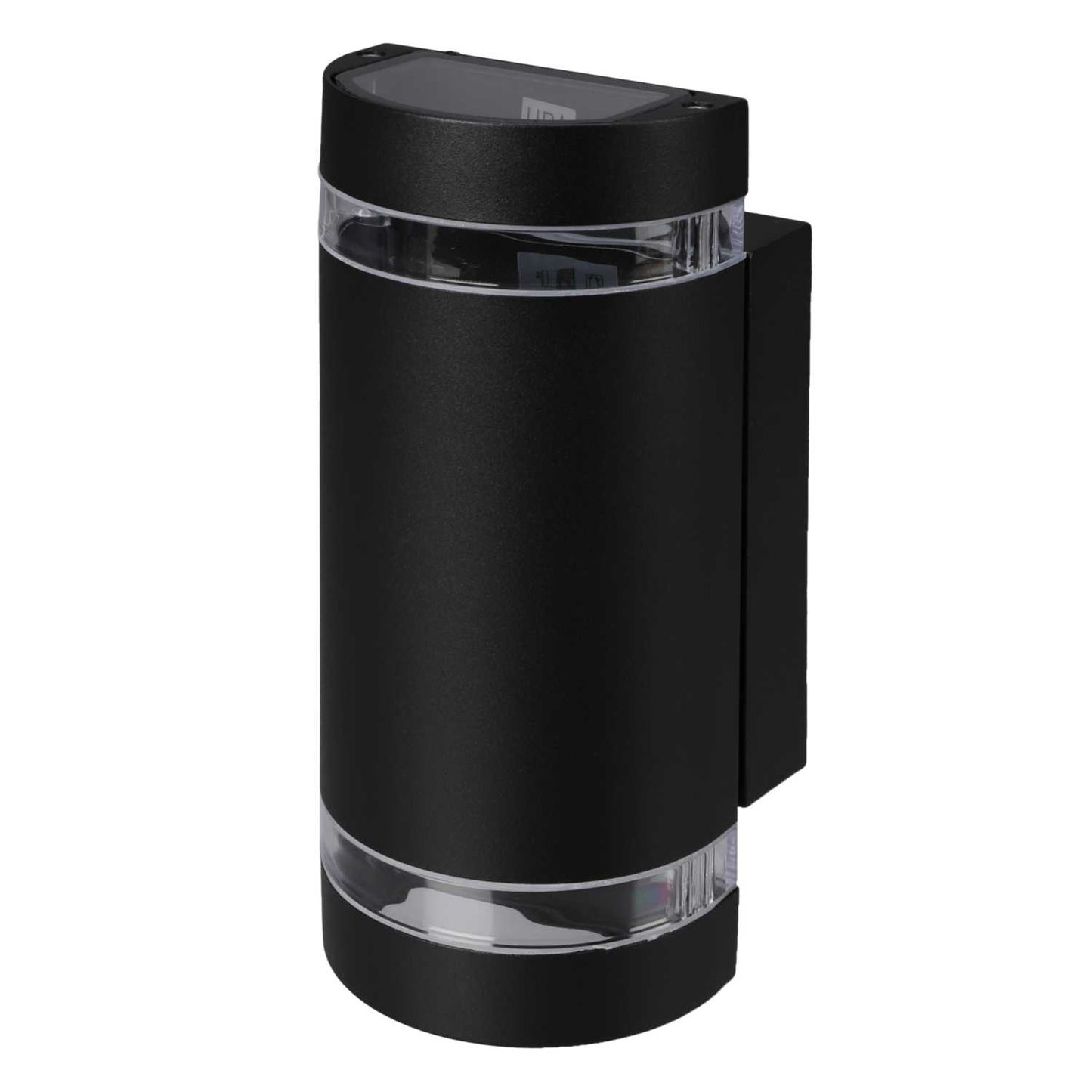 Searchlight Sheffield GU10 2 Light Outdoor Curved Wall Light Black