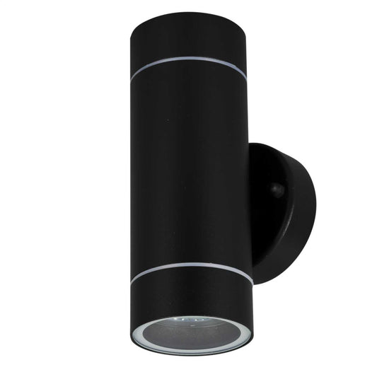 Searchlight 3W GU10 LED IP44 Wall Light Black